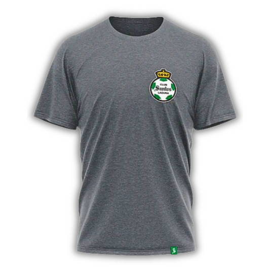 PLAYERA INSTITUCIONAL GRIS LOGO EN PECHO