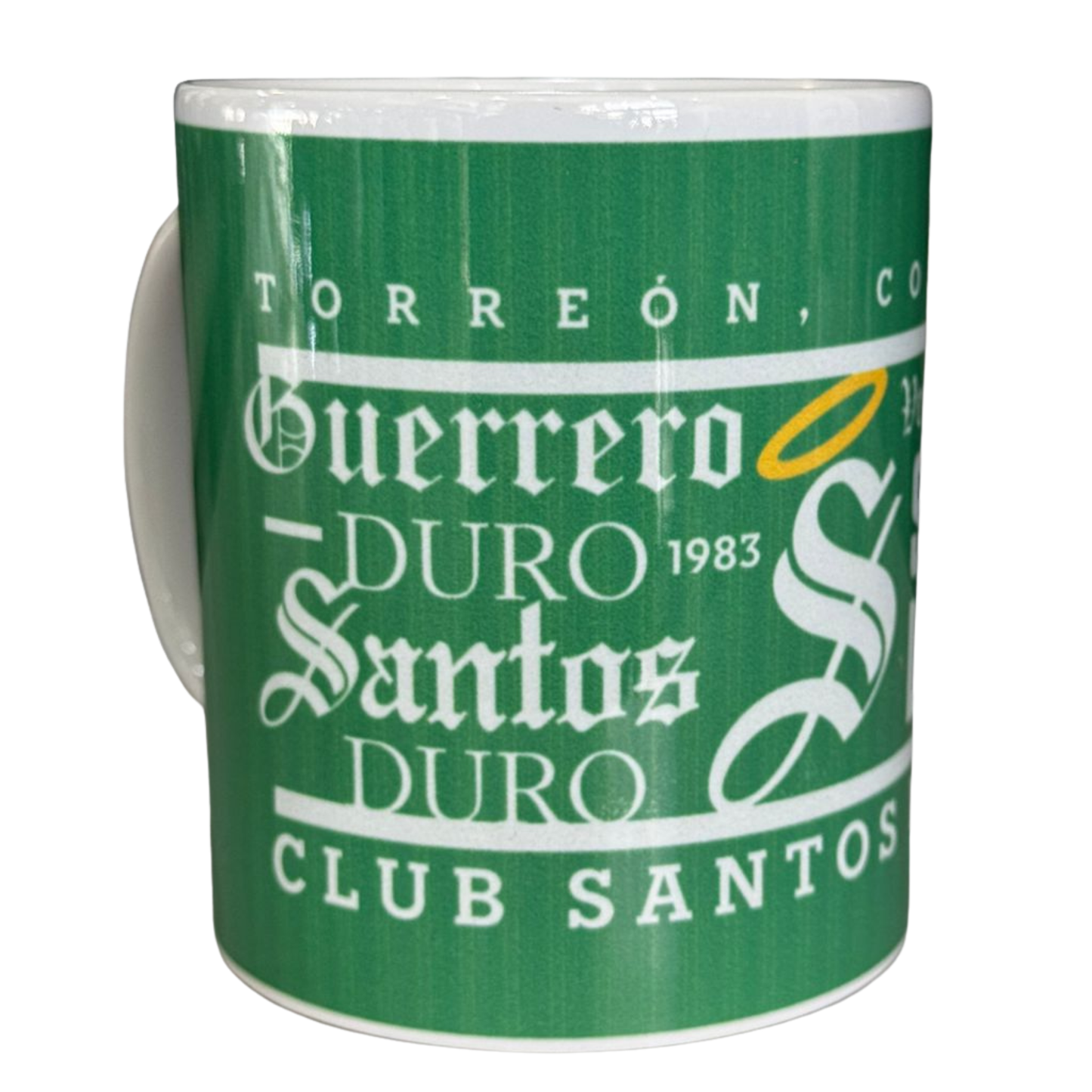 TAZA CERÁMICA CLUB SANTOS LAGUNA DISEÑO GUERRERO