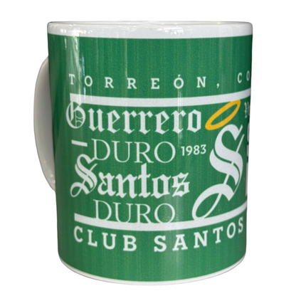 TAZA CERÁMICA CLUB SANTOS LAGUNA DISEÑO GUERRERO