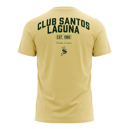 PLAYERA INSTITUCIONAL BEIGE LOGO EN PECHO