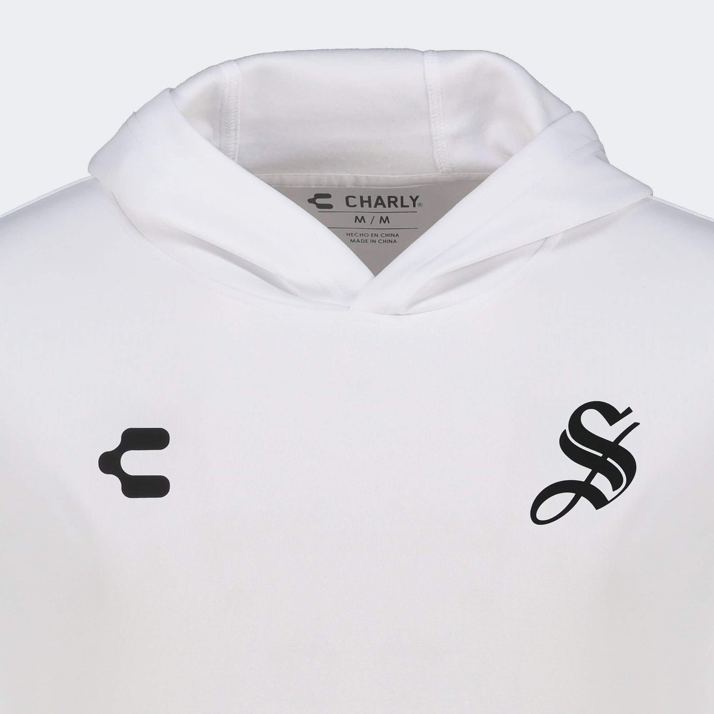 SUDADERA CHARLY SANTOS PARA CABALLERO BLANCO 26/27