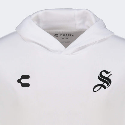 SUDADERA CHARLY SANTOS PARA CABALLERO BLANCO 26/27