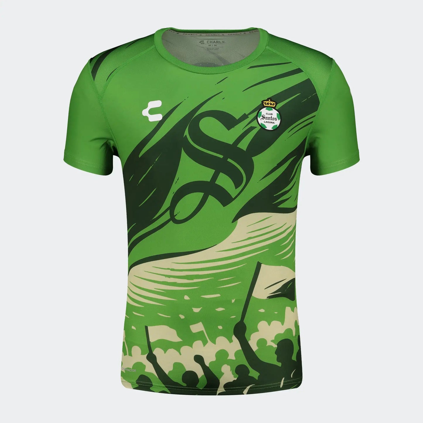PLAYERA MC CHARLY SANTOS PARA CABALLERO VERDE 26/26