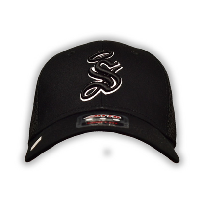 GORRA SANTOS 3D EN COLOR NEGRO