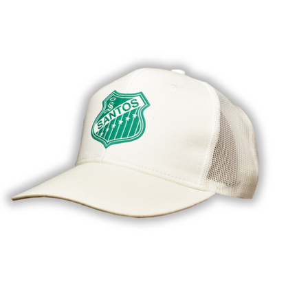 GORRA BLANCA SANTOS ESCUDO RETRO