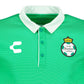 <transcy>CHARLY SPORT POLO SHIRT CONCENTRATION SANTOS FOR MEN, IN GREEN / BCO COLOR</transcy>