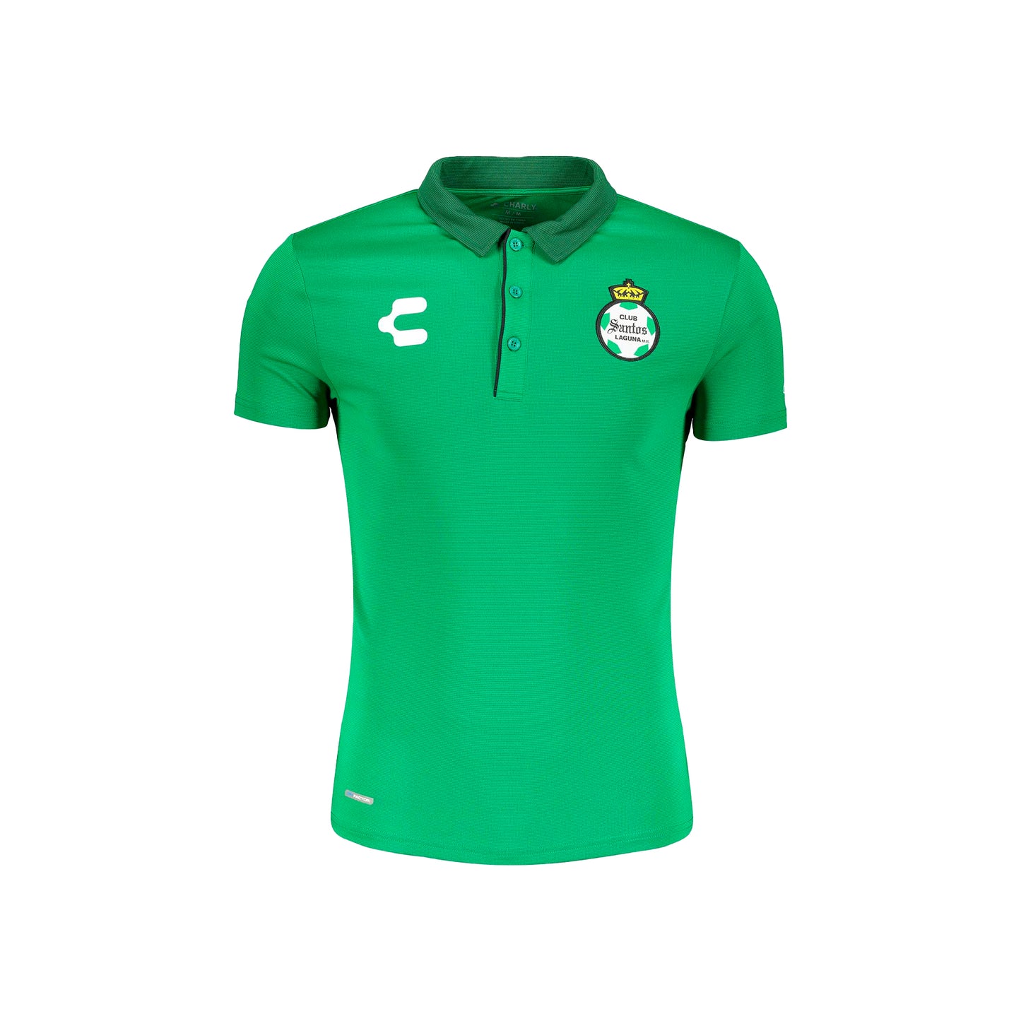 <transcy>CHARLY SPORT POLO SHIRT CONCENTRATION SANTOS FOR MEN, IN GREEN / BLACK COLOR</transcy>